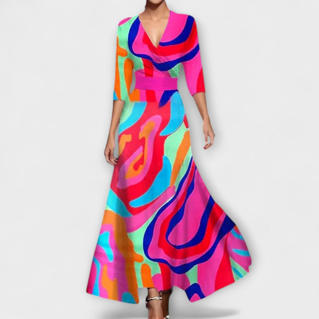 Marini | Abito elegante con maniche raffinate