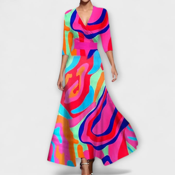 Marini | Abito elegante con maniche raffinate