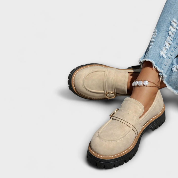Lora™ | Mocassini Casual con Punta Rotonda