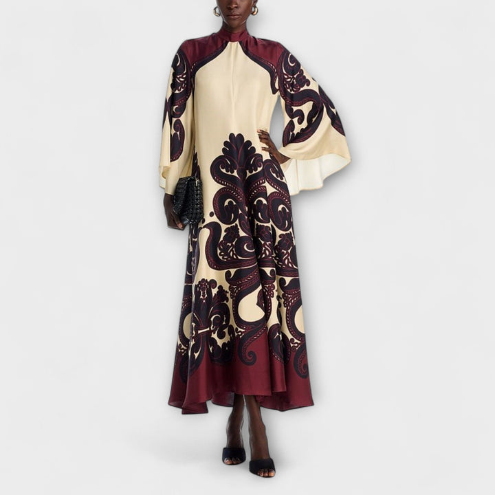 Marini | Raffinato maxidress in stampa
