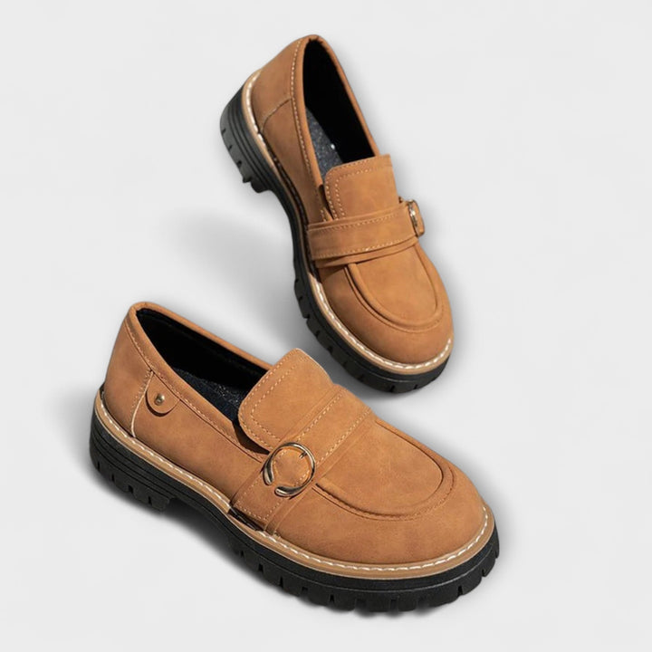Lora™ | Mocassini Casual con Punta Rotonda