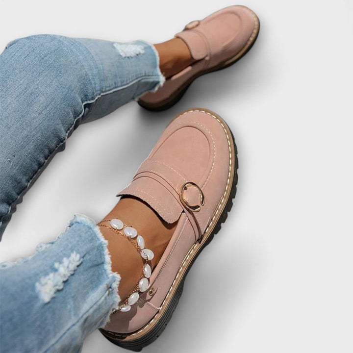 Lora™ | Mocassini Casual con Punta Rotonda