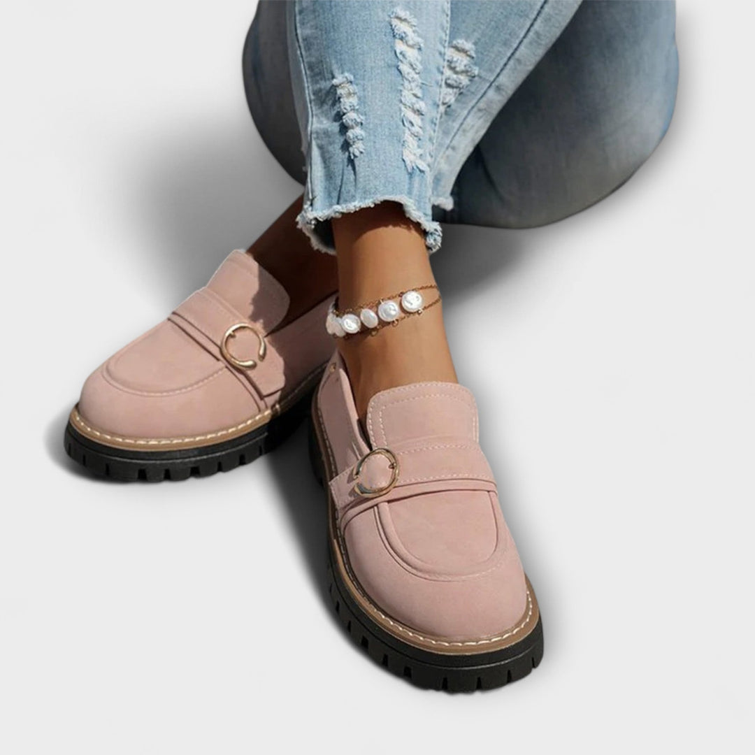 Lora™ | Mocassini Casual con Punta Rotonda