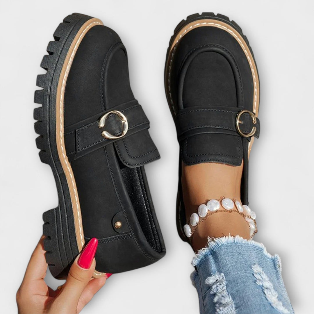 Lora™ | Mocassini Casual con Punta Rotonda
