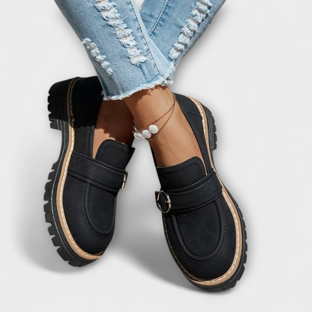 Lora™ | Mocassini Casual con Punta Rotonda