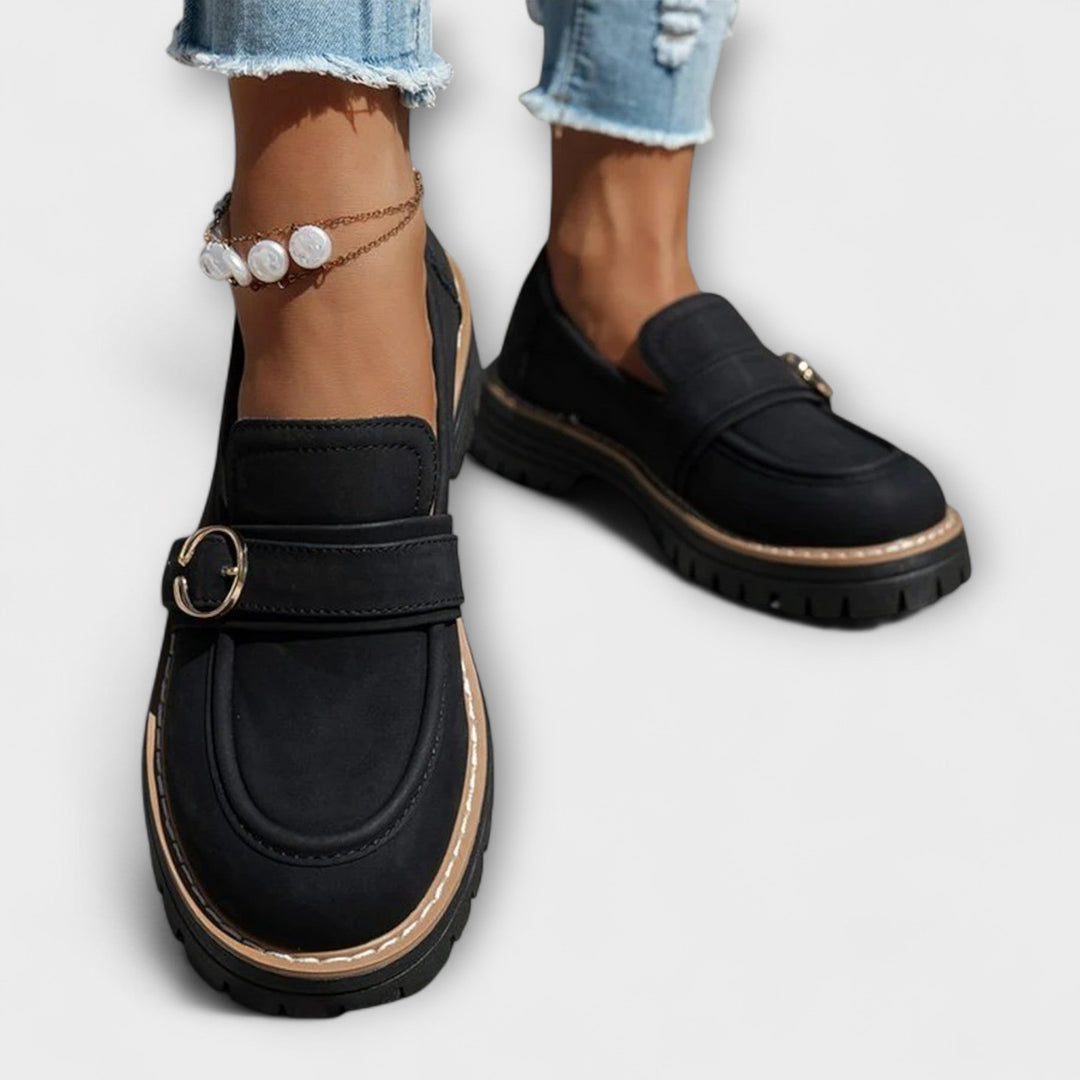 Lora™ | Mocassini Casual con Punta Rotonda