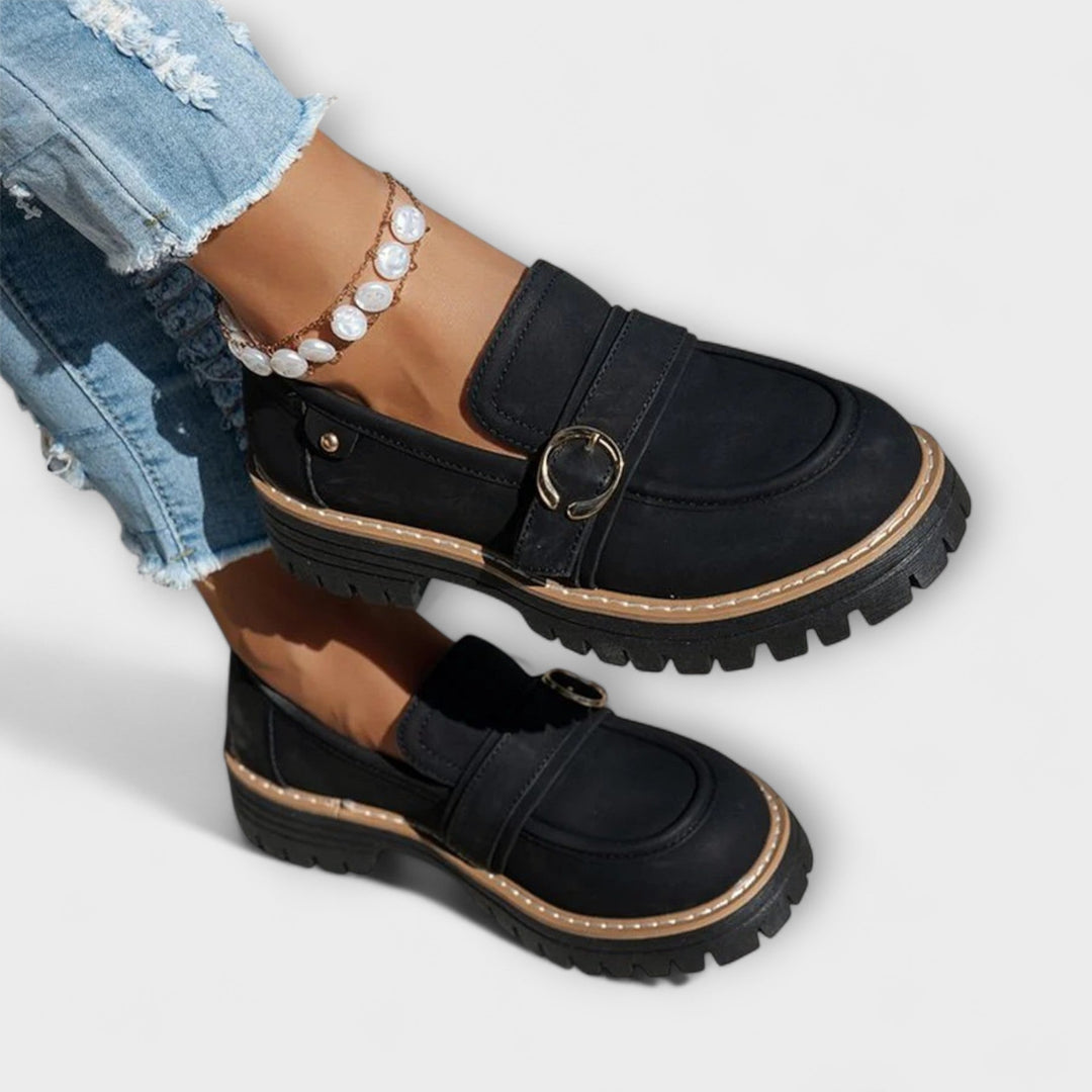 Lora™ | Mocassini Casual con Punta Rotonda