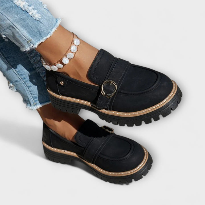 Lora™ | Mocassini Casual con Punta Rotonda