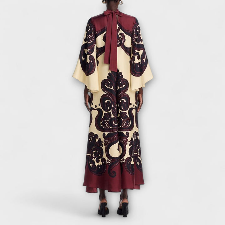 Marini | Raffinato maxidress in stampa