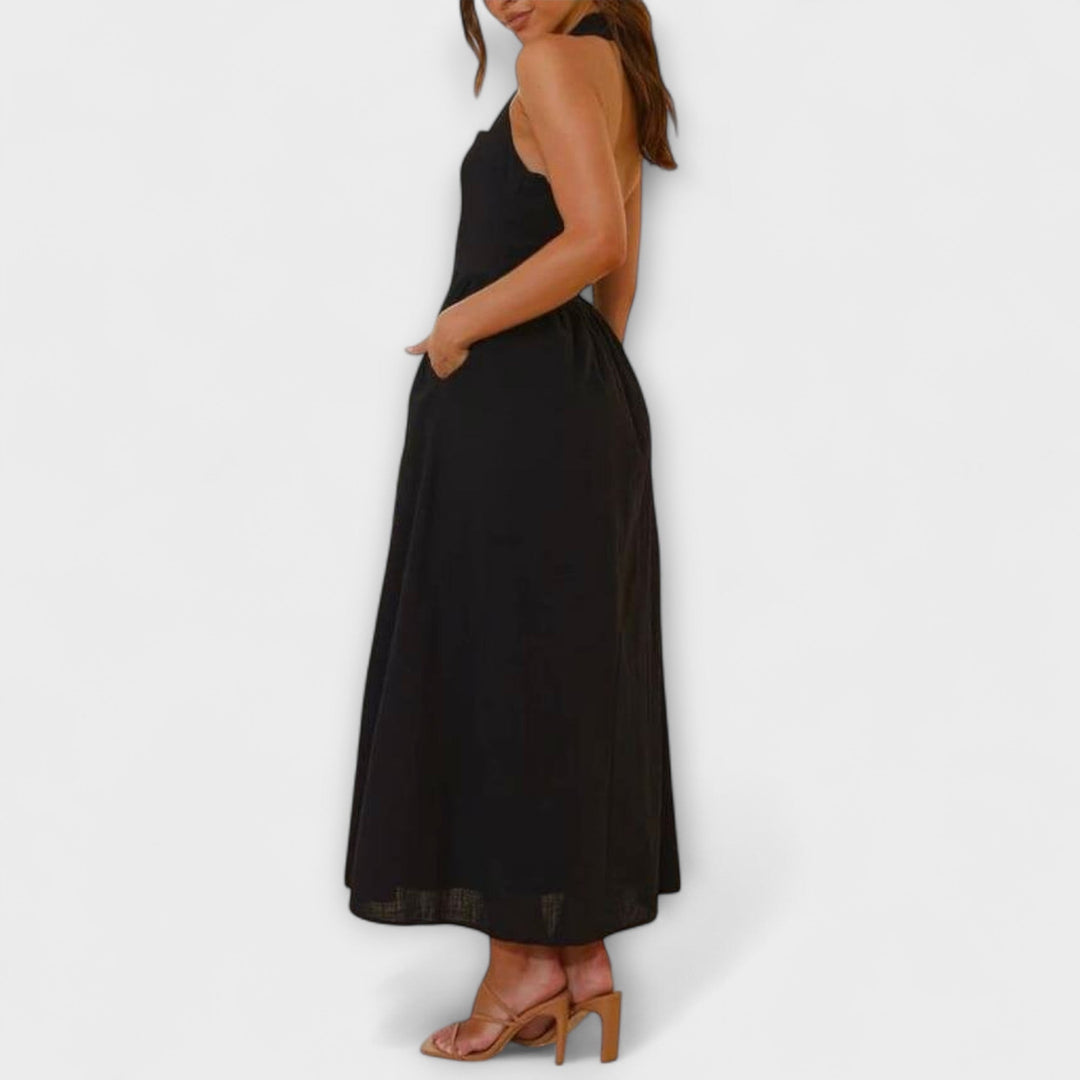 Marini | Vestito nero elegante da donna
