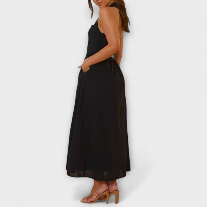 Marini | Vestito nero elegante da donna