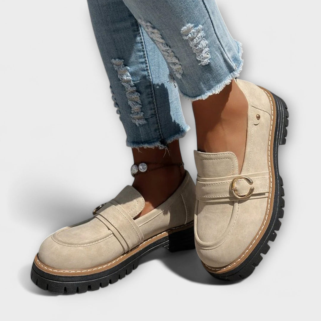 Lora™ | Mocassini Casual con Punta Rotonda