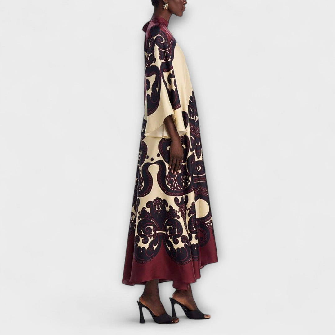Marini | Raffinato maxidress in stampa