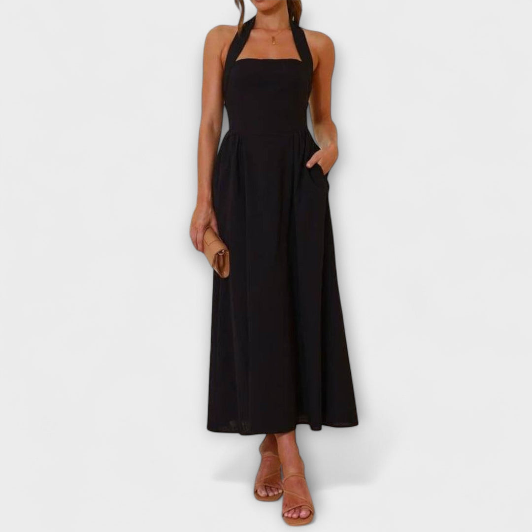 Marini | Vestito nero elegante da donna