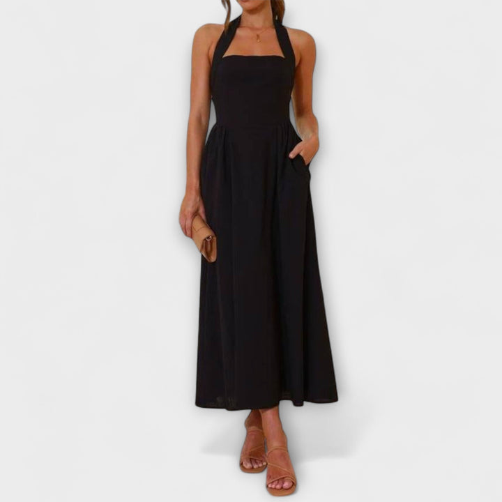 Marini | Vestito nero elegante da donna