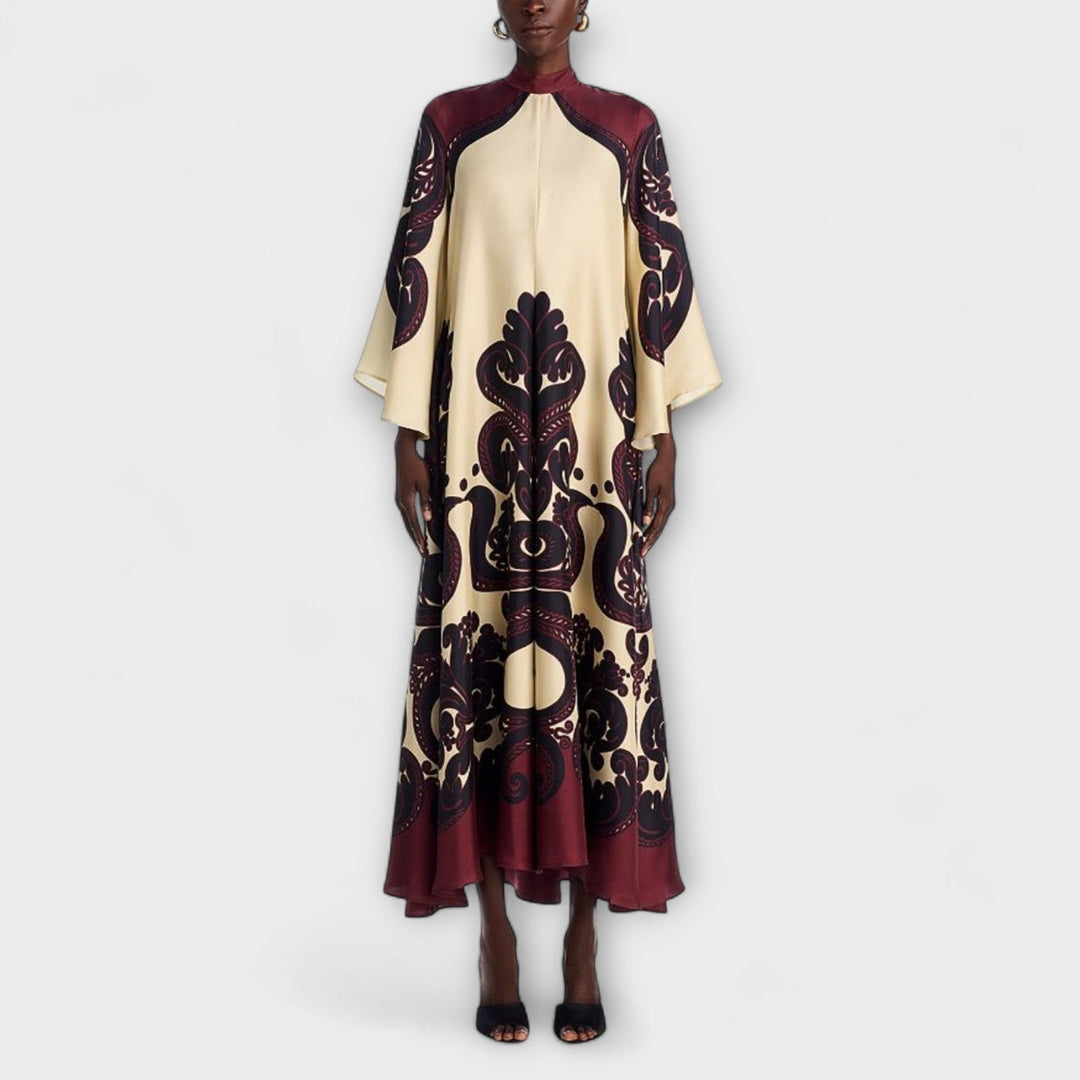 Marini | Raffinato maxidress in stampa
