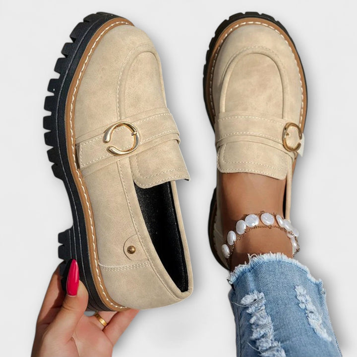 Lora™ | Mocassini Casual con Punta Rotonda