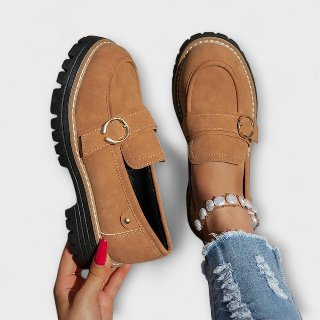 Lora™ | Mocassini Casual con Punta Rotonda