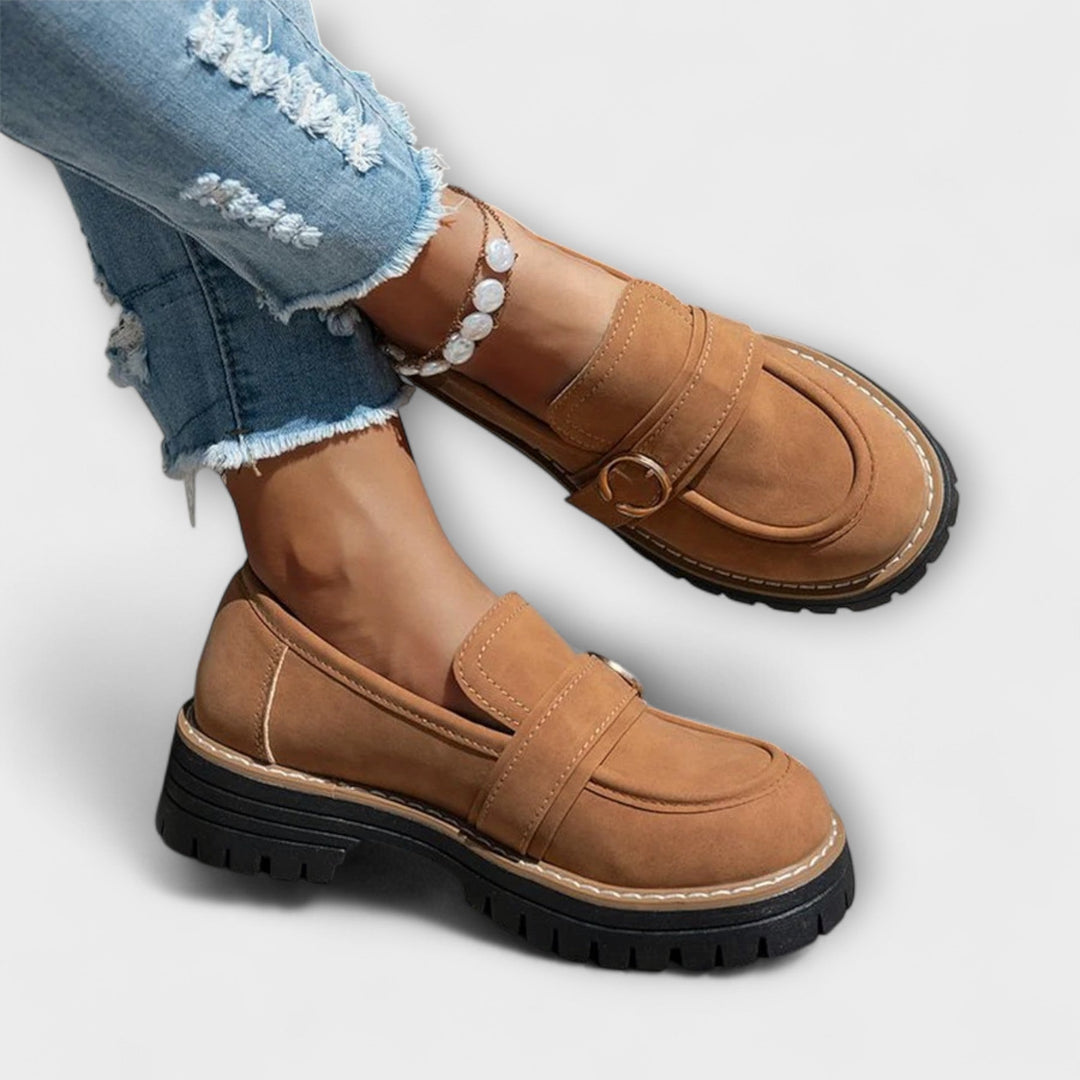 Lora™ | Mocassini Casual con Punta Rotonda