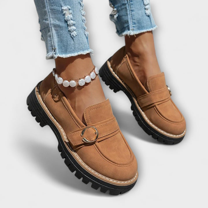 Lora™ | Mocassini Casual con Punta Rotonda