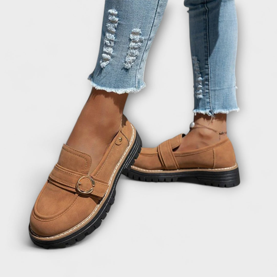 Lora™ | Mocassini Casual con Punta Rotonda