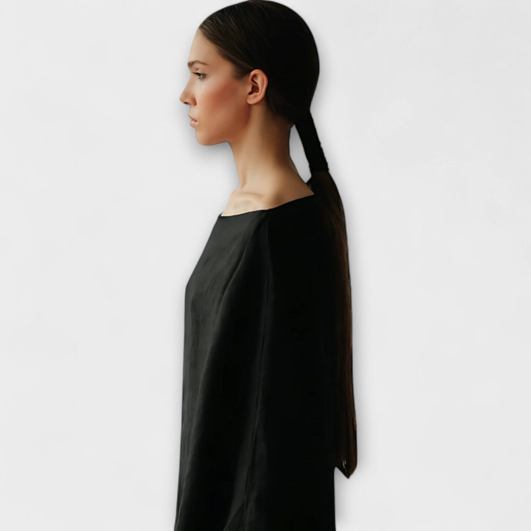 Marini | Raffinato abito kimono in lino
