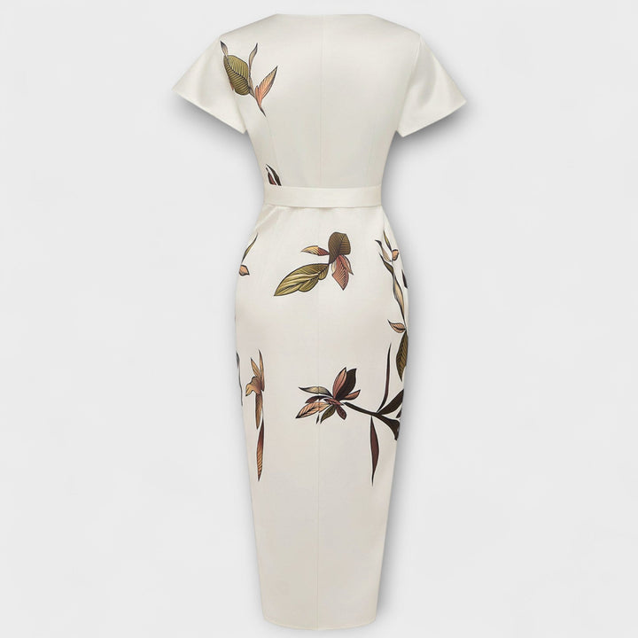 Marini | Abito avvolgente in satin elegante