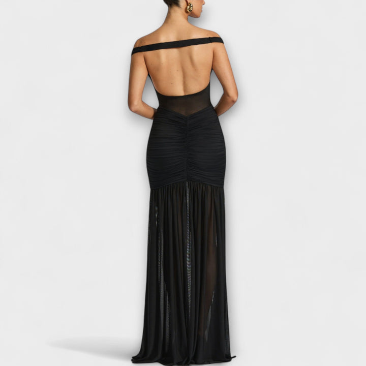Marini | Abito con spacco elegante da donna