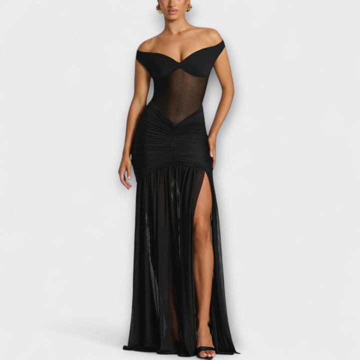 Marini | Abito con spacco elegante da donna