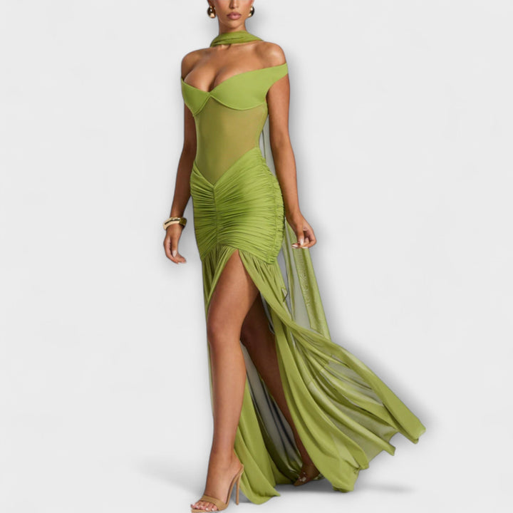 Marini | Abito con spacco elegante da donna