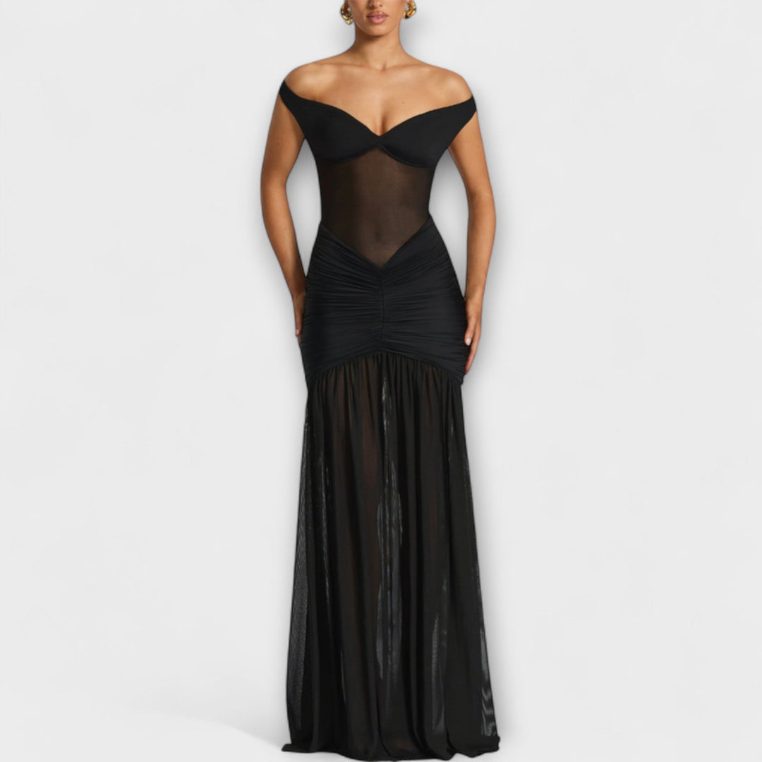 Marini | Abito con spacco elegante da donna