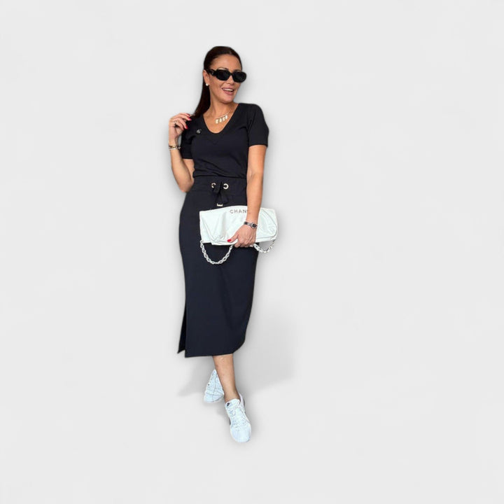 Marini | Top elegante con scollatura a V