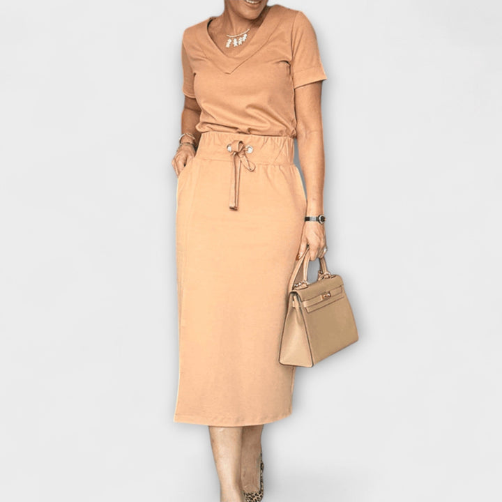 Marini | Top elegante con scollatura a V