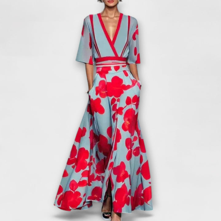Marini | Abito elegante con maniche raffinate