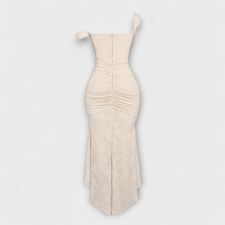 Marini | Abito lungo con corsetto elegante