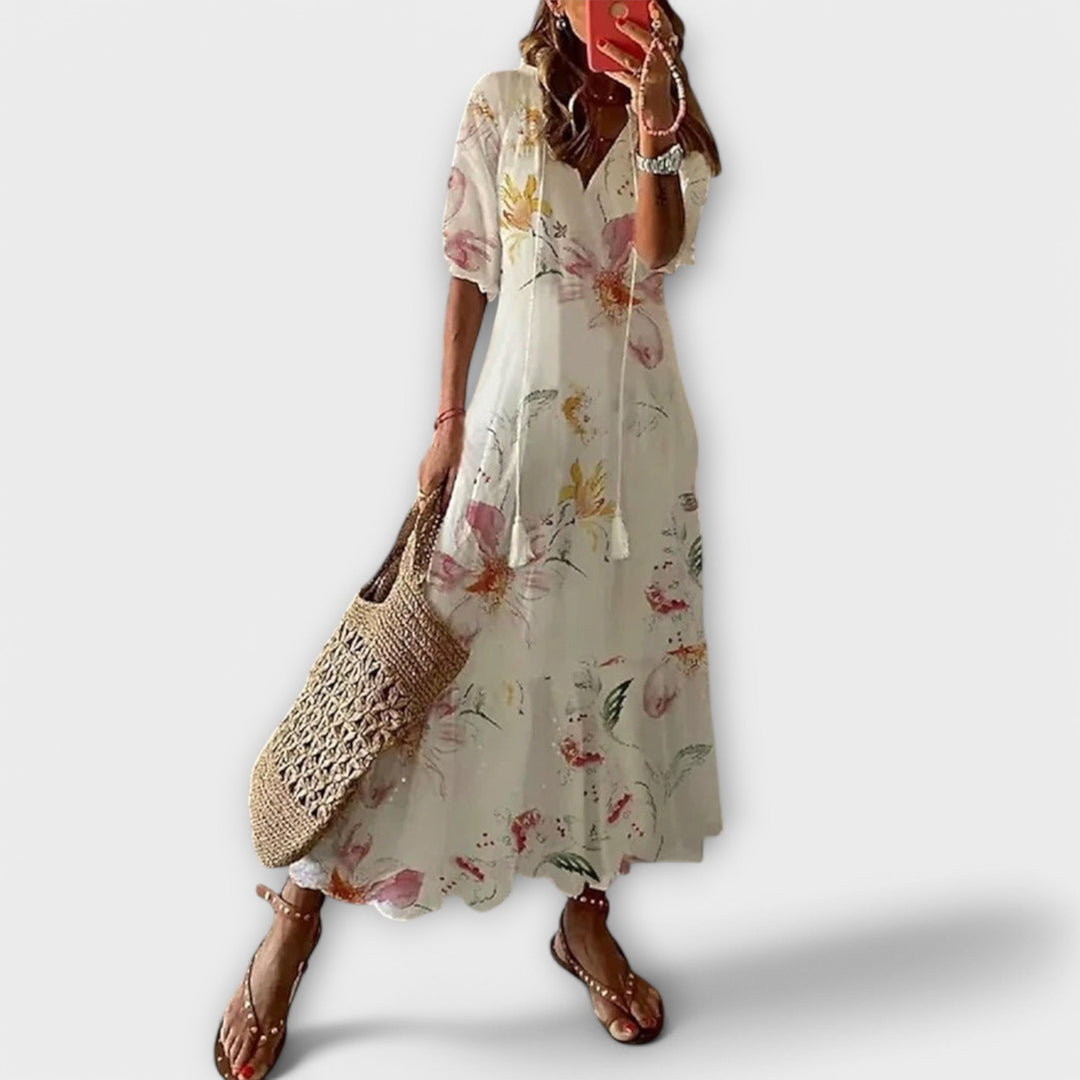 Marini | Vestito maxi bohemien da donna