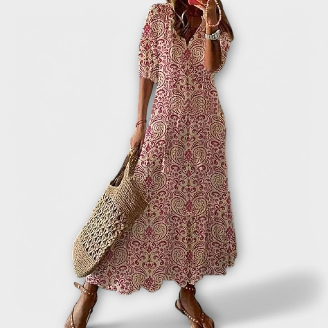 Marini | Vestito maxi bohemien da donna