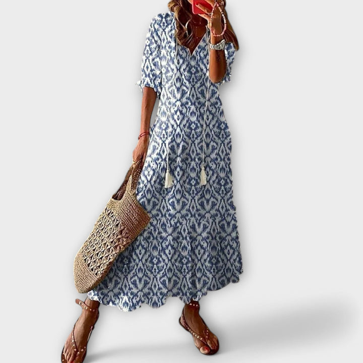 Marini | Vestito maxi bohemien da donna