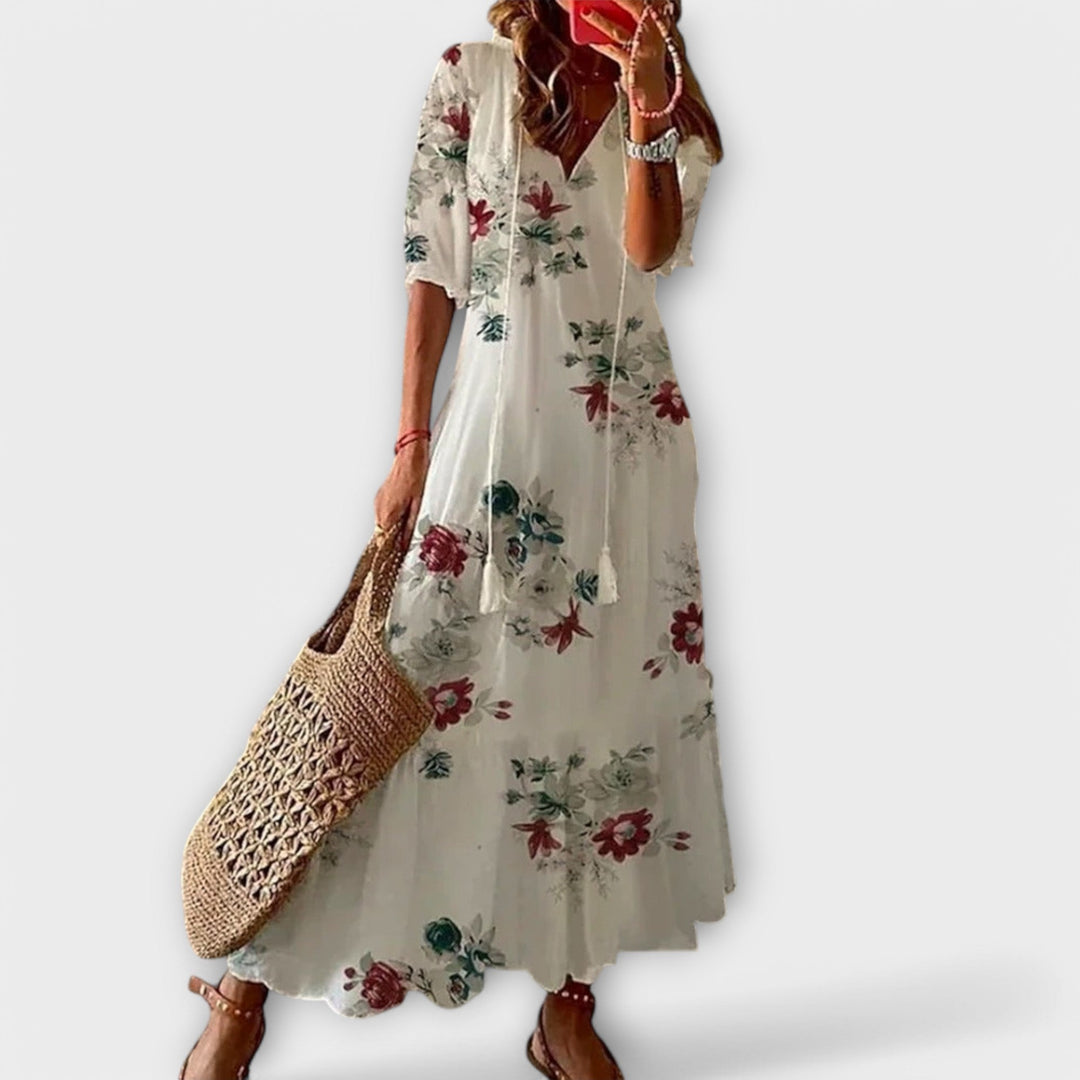 Marini | Vestito maxi bohemien da donna