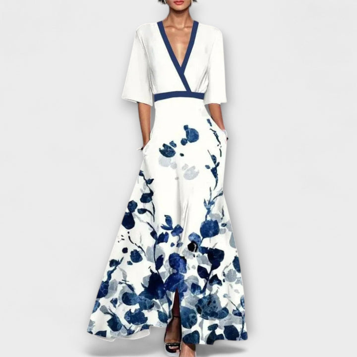 Marini | Abito elegante con maniche raffinate