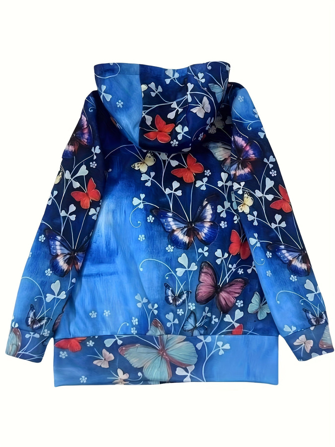 Marini | Giacca leggera con fiori e farfalle