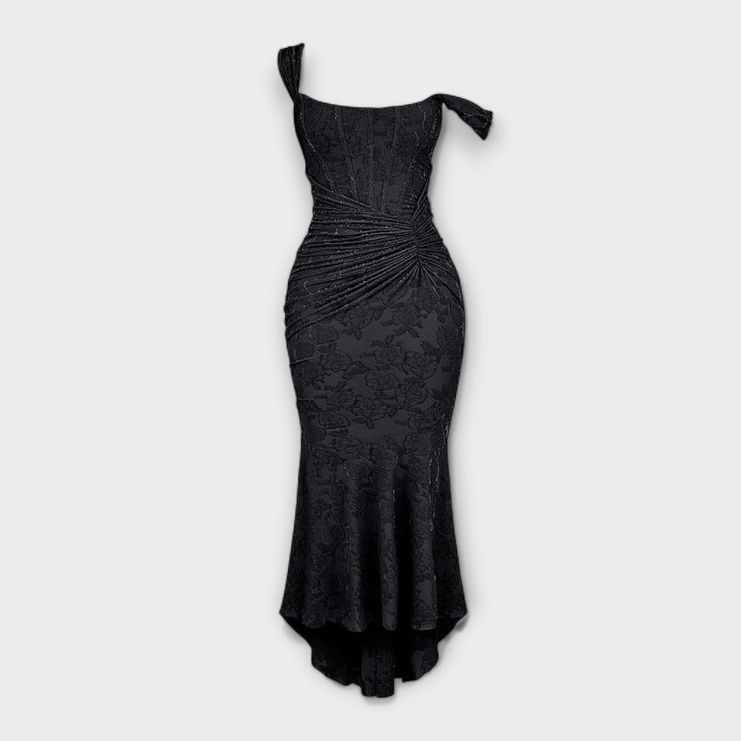 Marini | Abito lungo con corsetto elegante