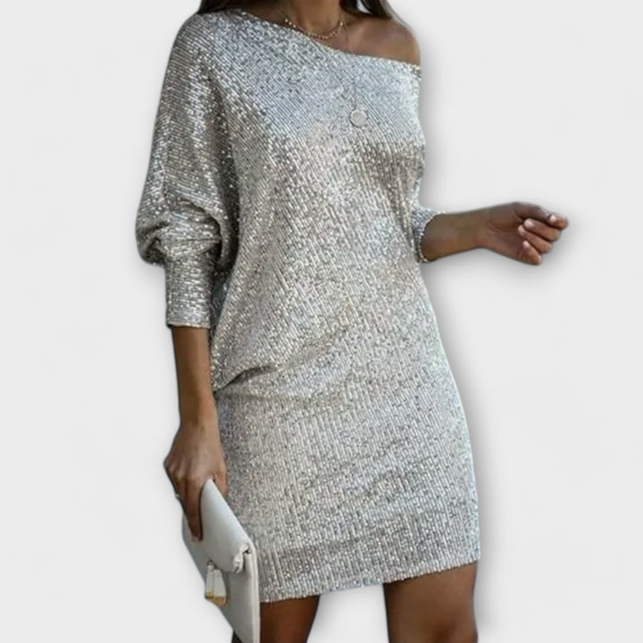 Marini | Abito da festa con paillettes