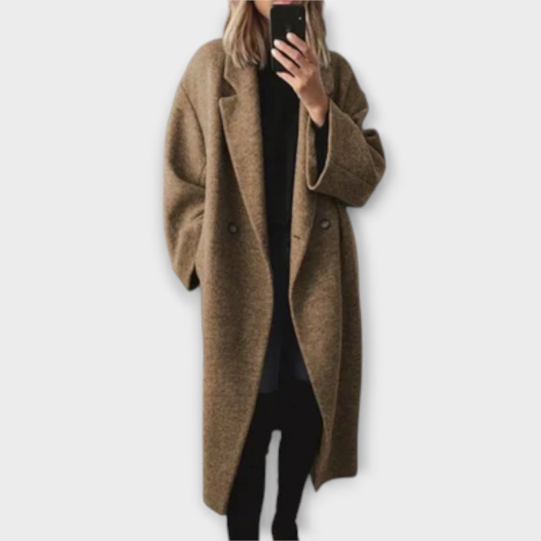 Marini | Raffinato cappotto lungo da donna