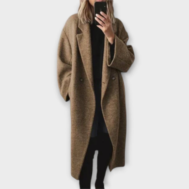 Marini | Raffinato cappotto lungo da donna