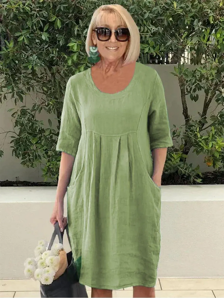 Marini | Abito in lino elegante da donna