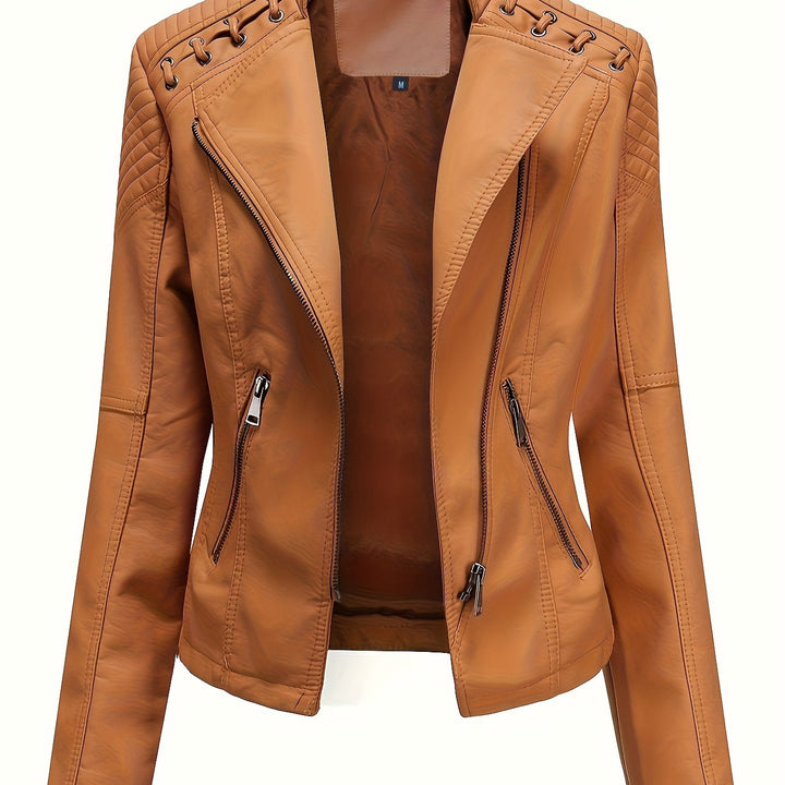 Marini | Giacca biker rosa slim fit