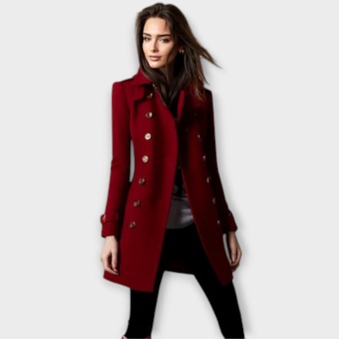 Marini | Trench coat doppiopetto elegante