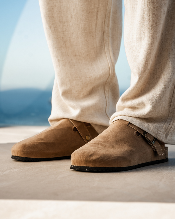 Marini | Raffinati zoccoli in suede eleganti