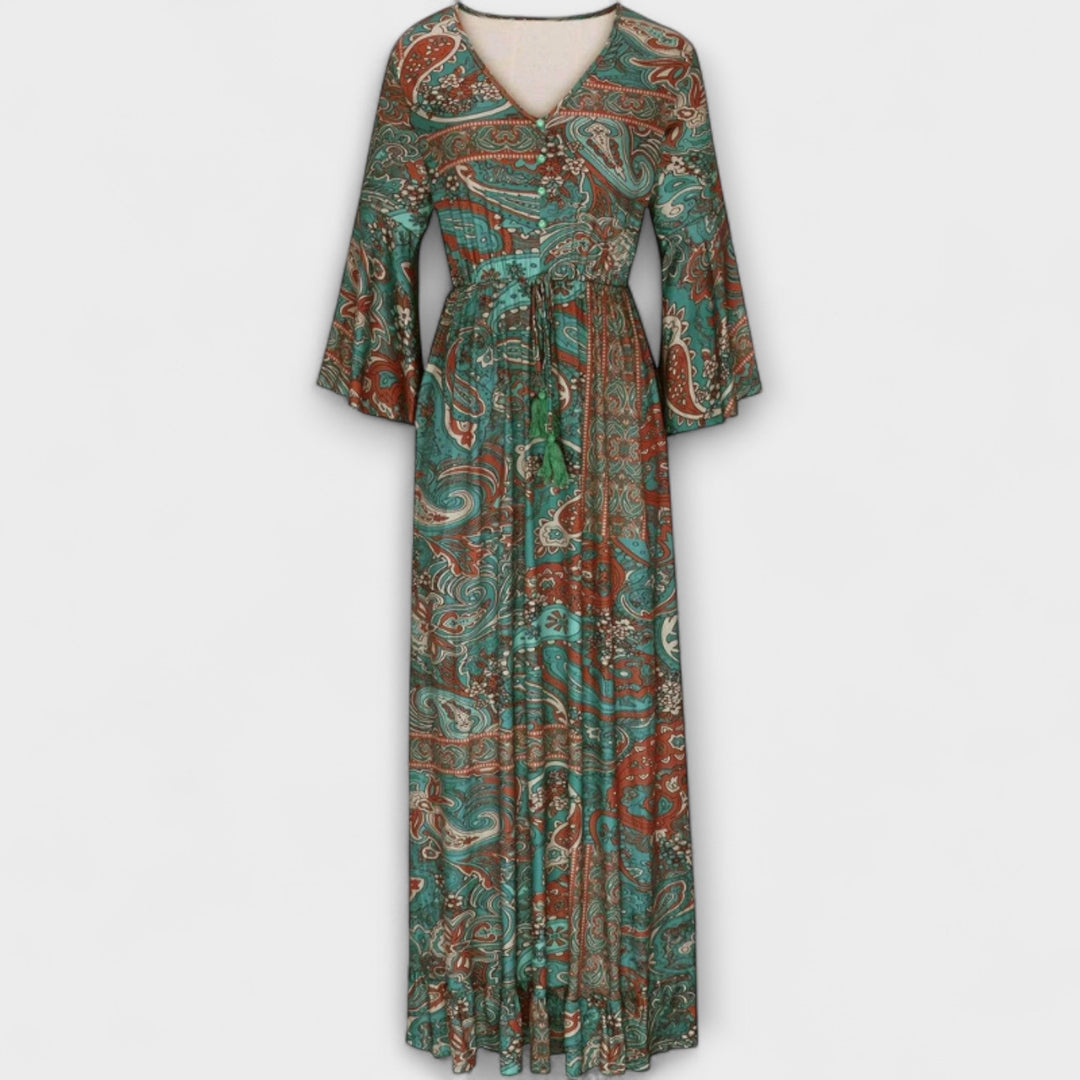 Marini | Abito elegante con stampa vivace
